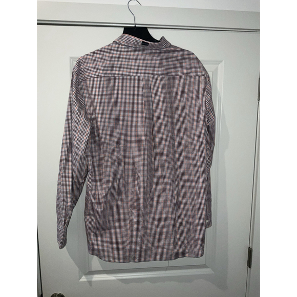 Jos A Bank Tailored Fit Long Sleeve Button Down Shirt Men's XL Plaid - Picture 6 of 11